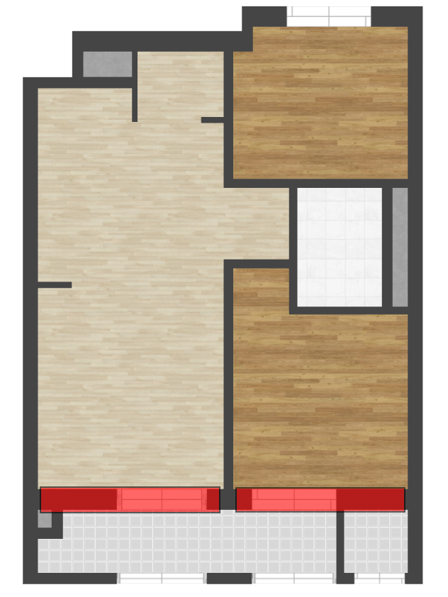 2베이 평면도 2베이 아파트 구조 평면도 사진